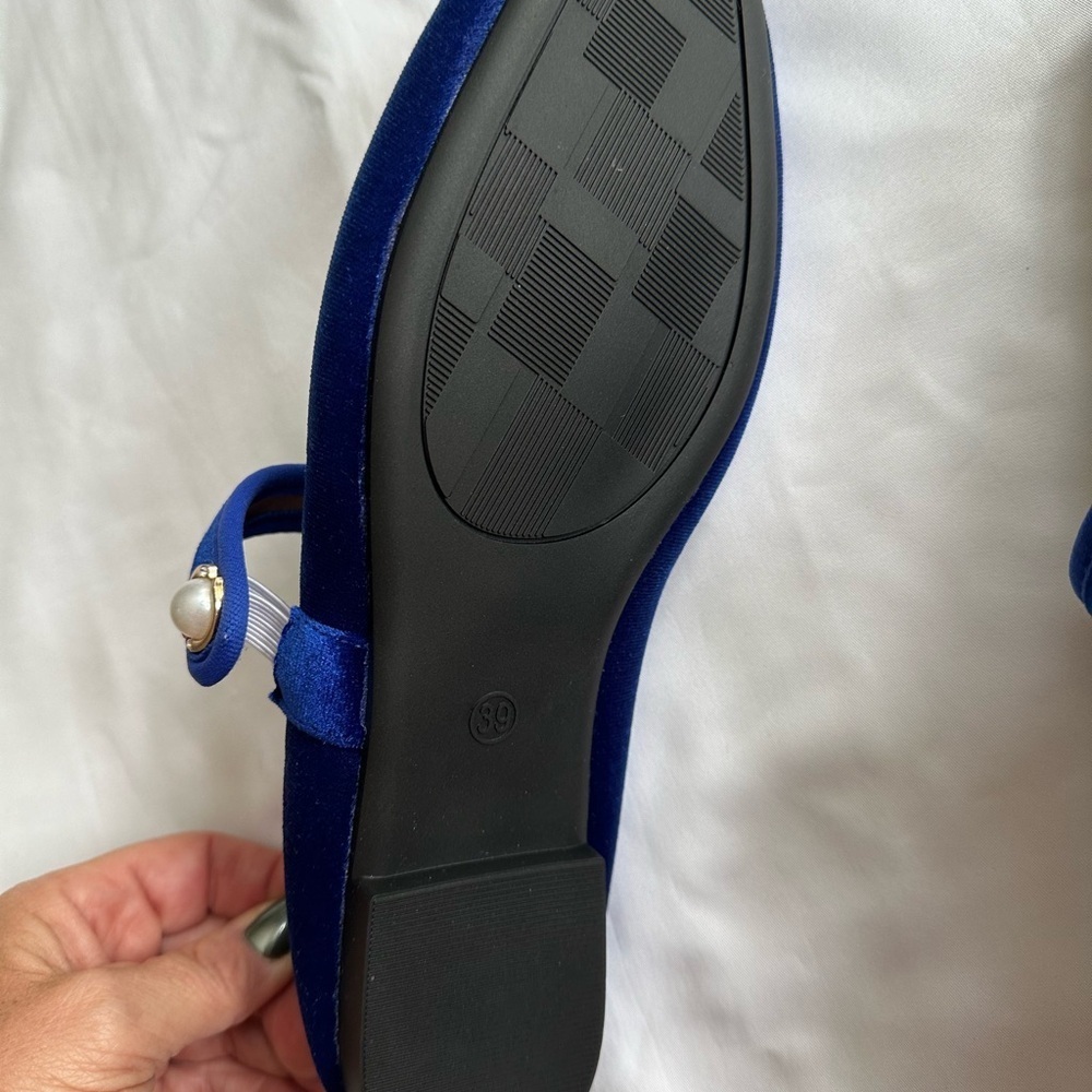 VELVET BALLET FLATS - Picture 3 of 7